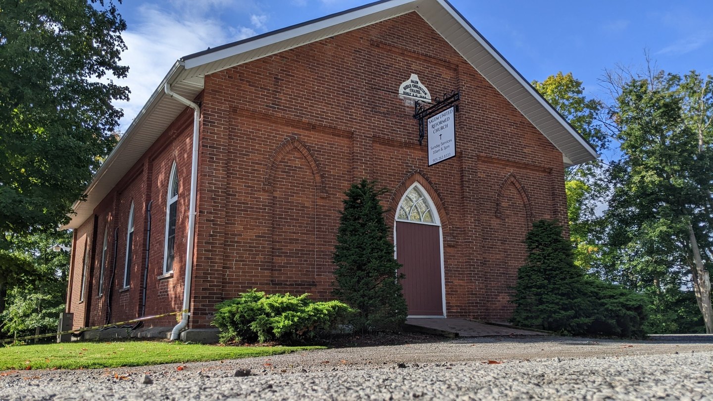Exterior of Salem United Reformed Church in Bowmanville