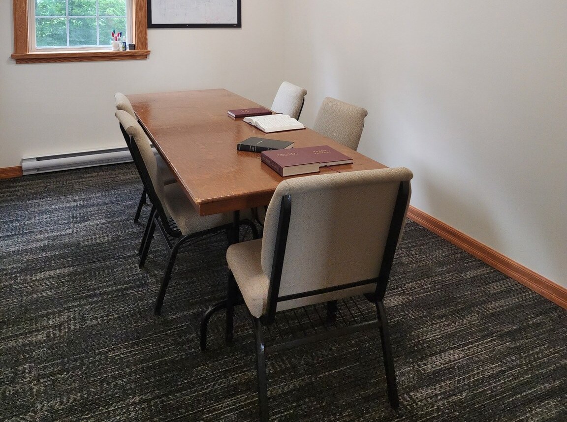 Classroom space used for Bible study and catechism at Salem United Reformed Church